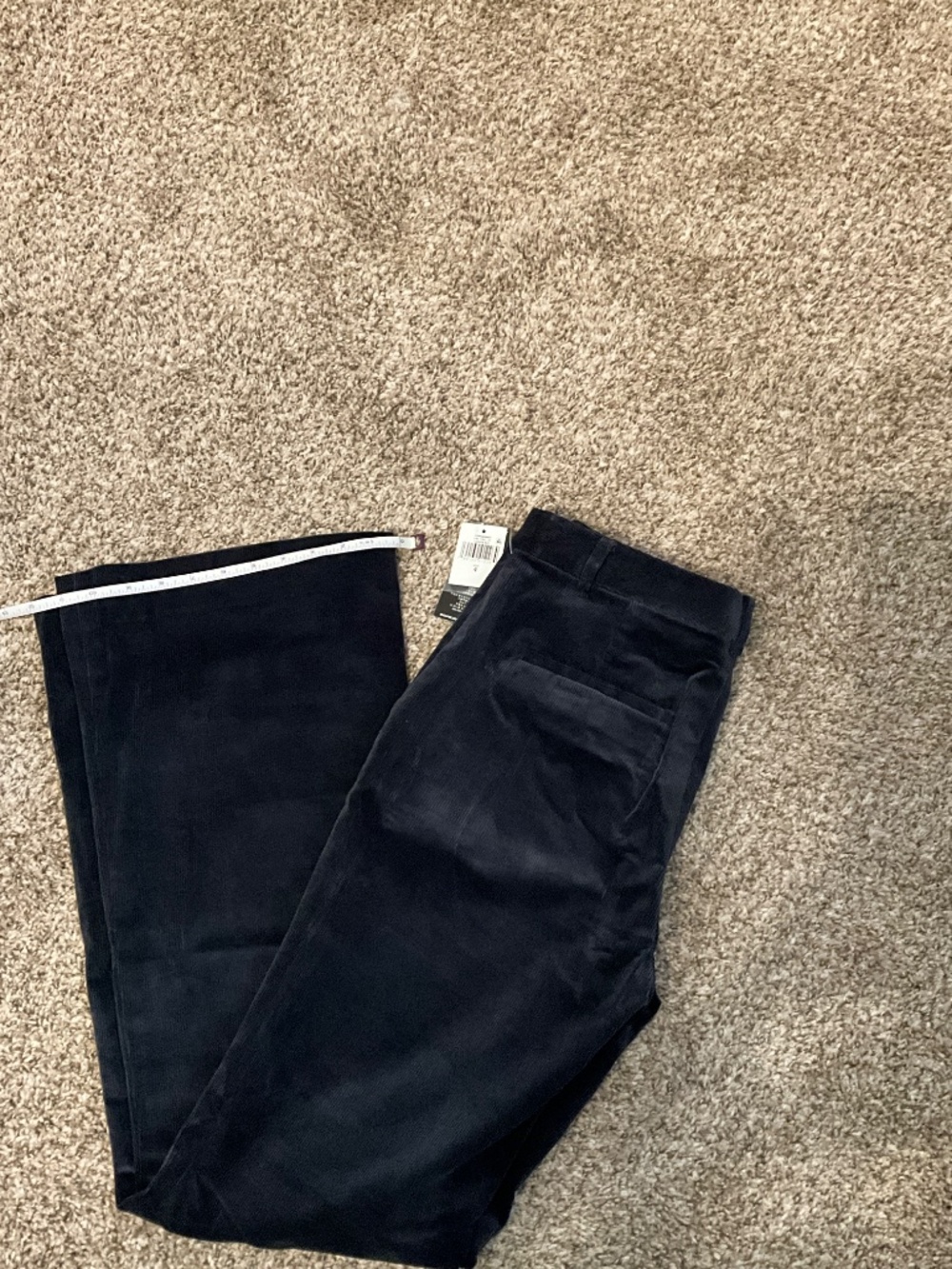 Dark Blue Cord wide leg pants NWT. 4 - Picture 2 of 3